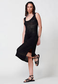 Vestido Mujer de tirantes de punto – Koroshi negro
