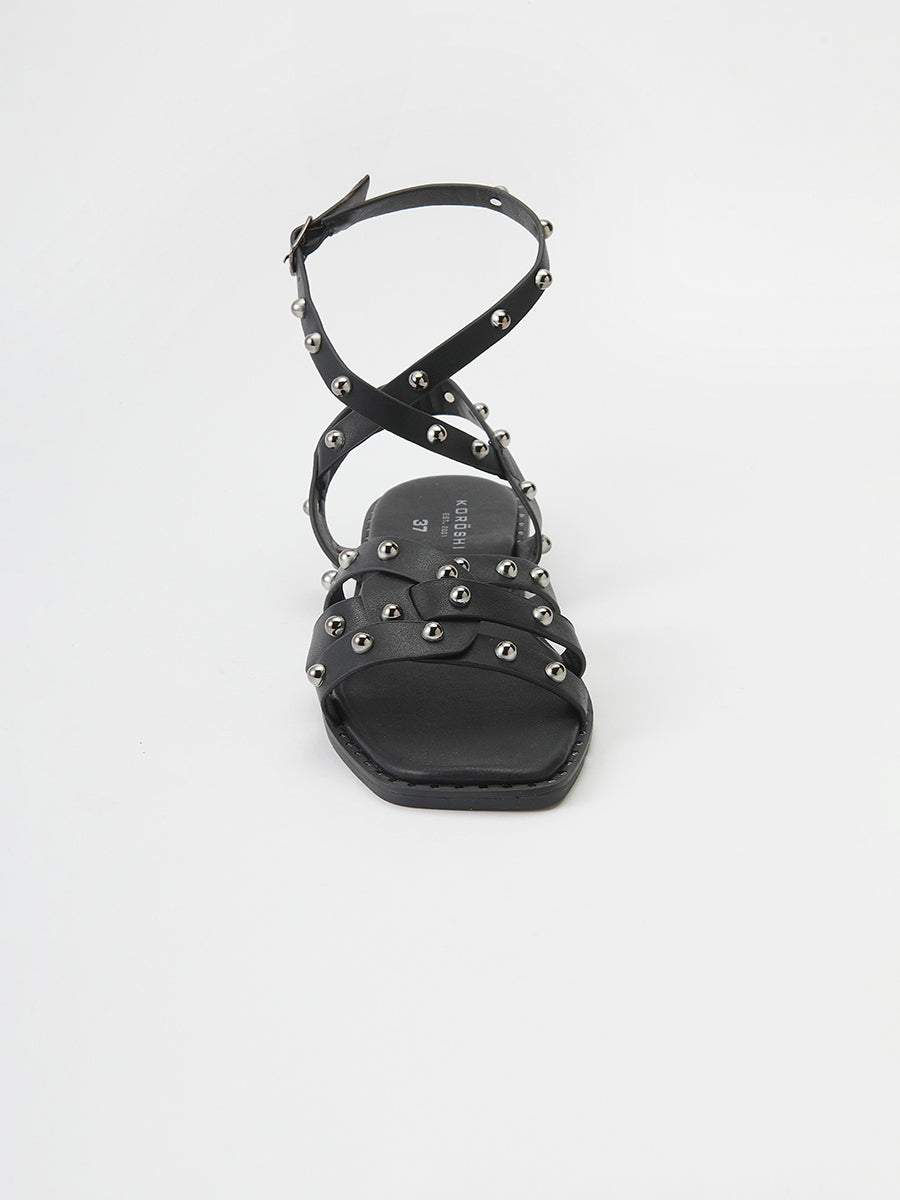 Sandalias Mujer planas con tachuelas – Koroshi 2512XC04