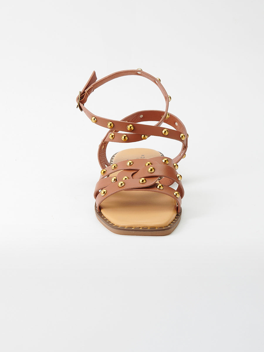 Sandalias Mujer planas con tachuelas – Koroshi 2512XC04