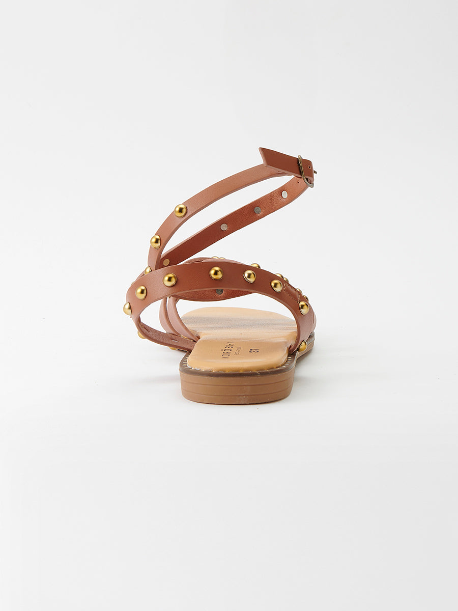 Sandalias Mujer planas con tachuelas – Koroshi 2512XC04