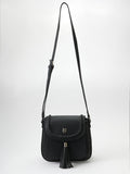Bolso Mujer bandolera efecto piel con borla – Koroshi negro