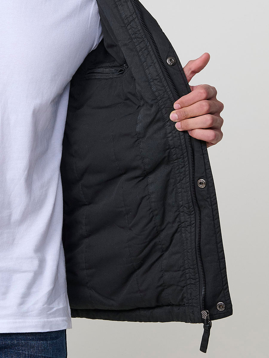 Chaqueta Cazadora Militar Hombre Algodón con Capucha – Koroshi 2521JA22