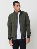 Cazadora Bomber Hombre Cuello Alto – Koroshi Kaki