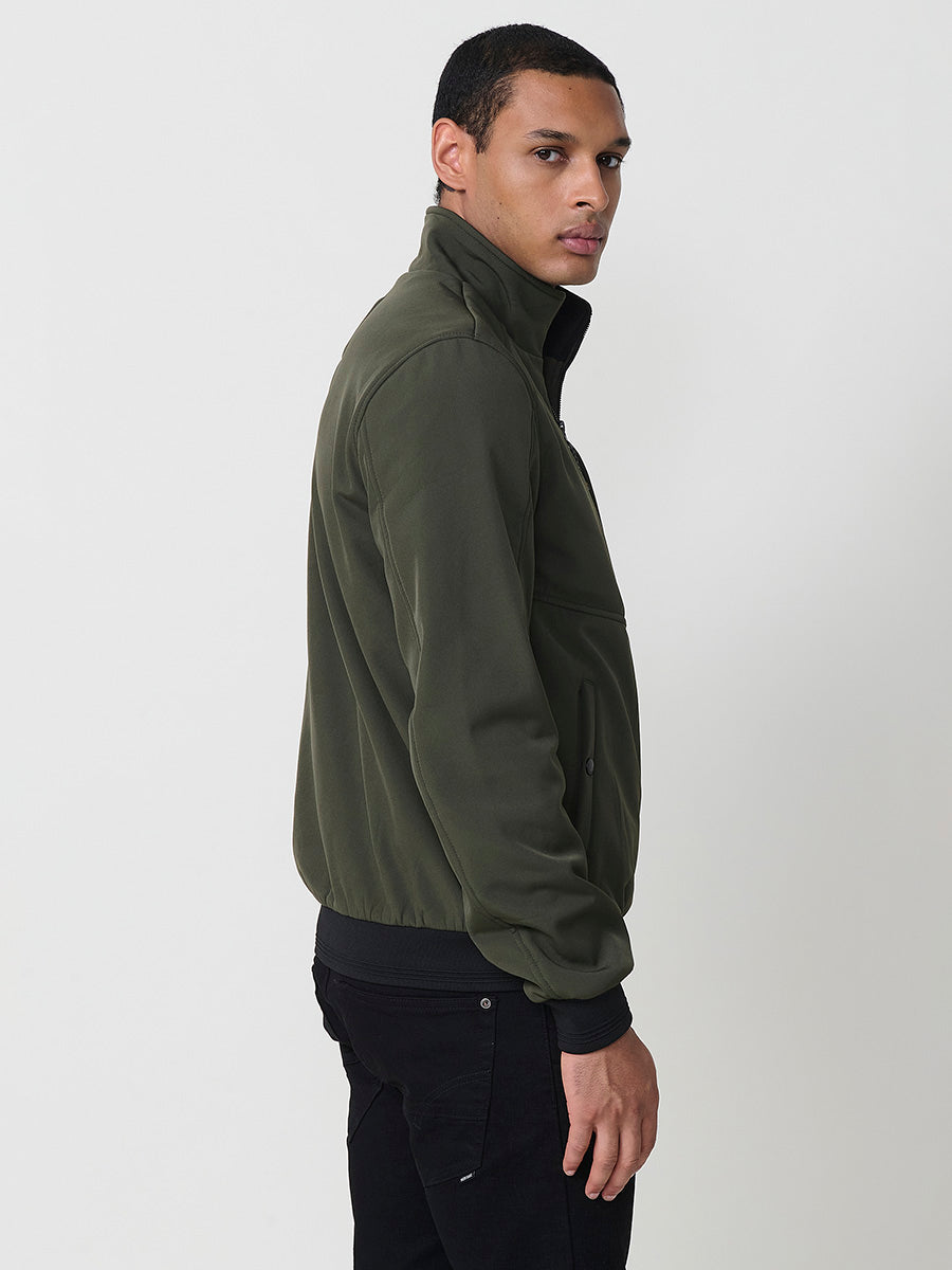 Cazadora Bomber Hombre Cuello Alto – Koroshi Kaki