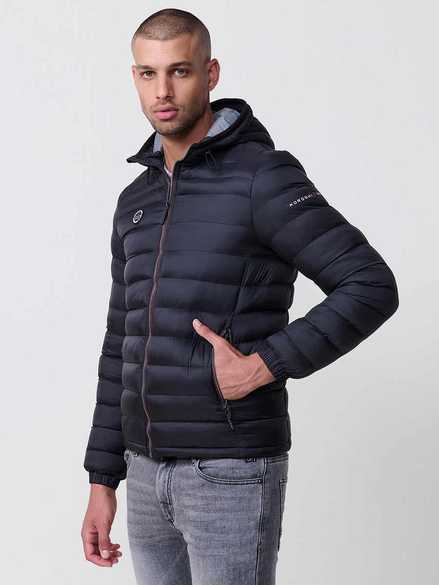 Chaqueta Acolchada Hombre Tipo Plumífero con Capucha – Koroshi 2521JA49
