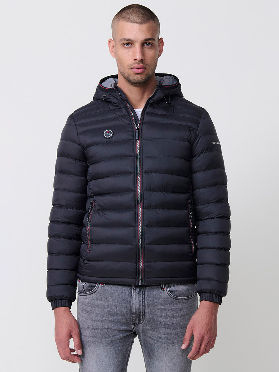 Chaqueta Acolchada Hombre Tipo Plumífero con Capucha – Koroshi 2521JA49