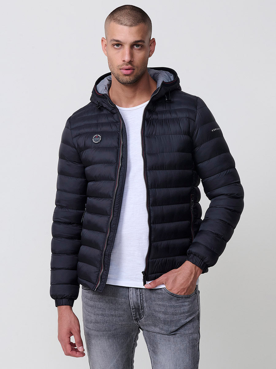Chaqueta Acolchada Hombre Tipo Plumífero con Capucha – Koroshi 2521JA49