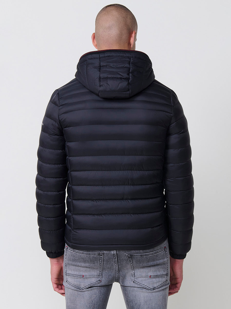 Chaqueta Acolchada Hombre Tipo Plumífero con Capucha – Koroshi 2521JA49