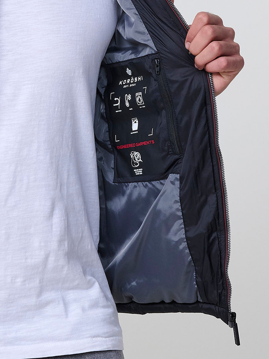 Chaqueta Acolchada Hombre Tipo Plumífero con Capucha – Koroshi 2521JA49
