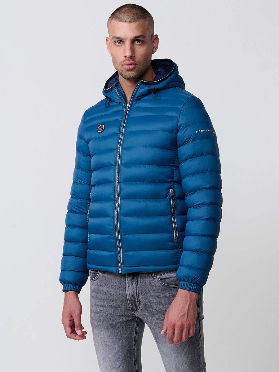 Chaqueta Acolchada Hombre Tipo Plumífero con Capucha – Koroshi 2521JA49