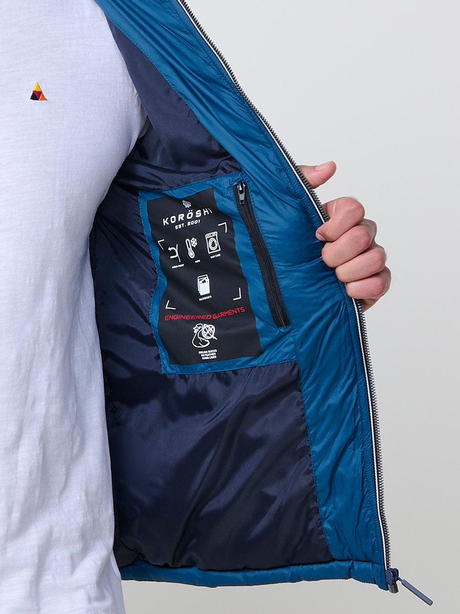 Chaqueta Acolchada Hombre Tipo Plumífero con Capucha – Koroshi 2521JA49
