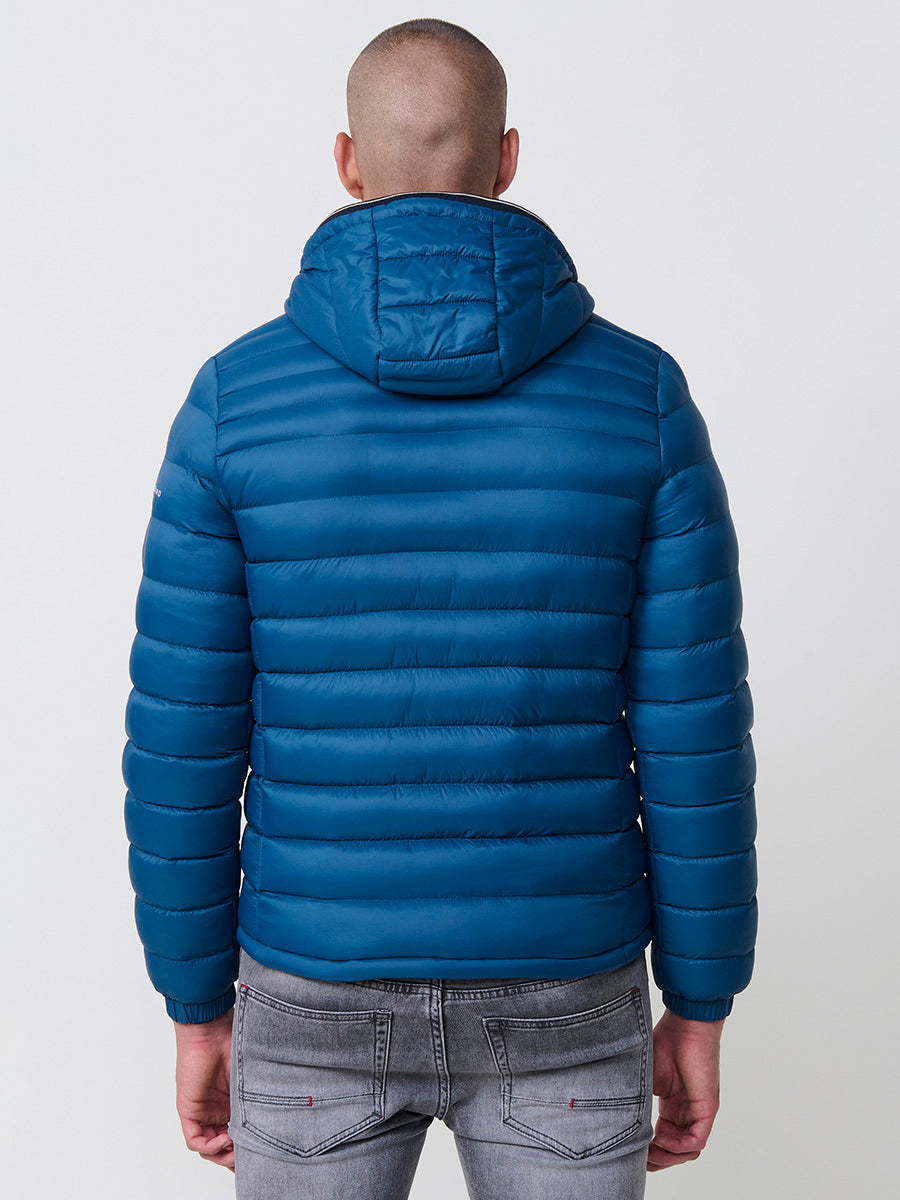 Chaqueta Acolchada Hombre Tipo Plumífero con Capucha – Koroshi 2521JA49