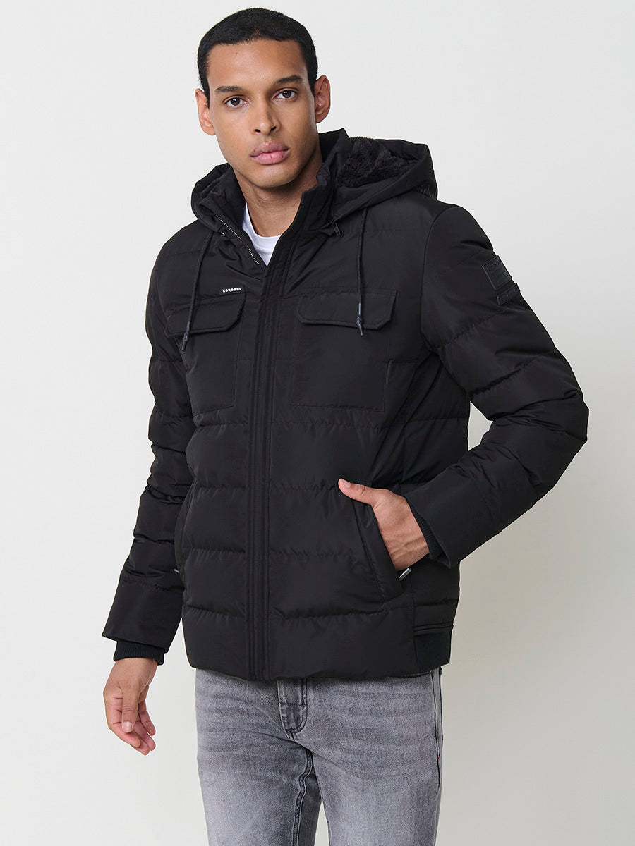 Chaqueta Acolchada Hombre con Capucha – Koroshi 2521JA56