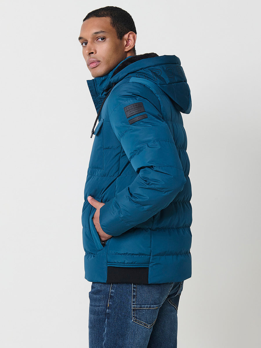 Chaqueta Acolchada Hombre con Capucha – Koroshi 2521JA56