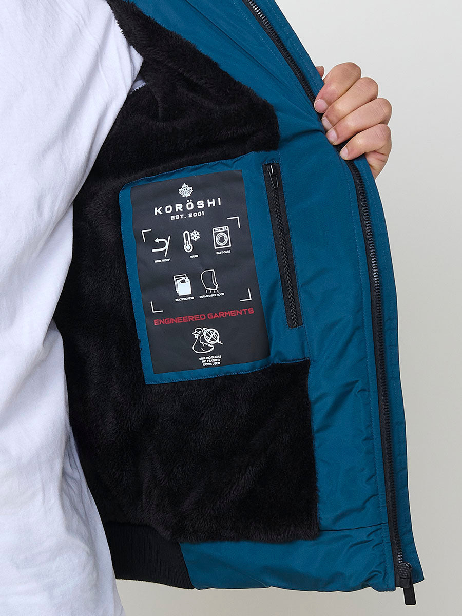 Chaqueta Acolchada Hombre con Capucha – Koroshi 2521JA56