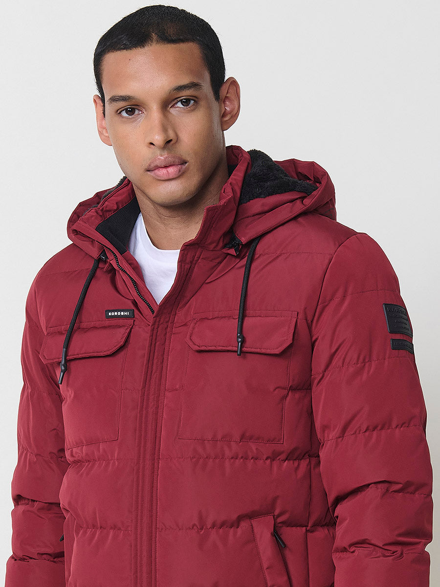 Chaqueta Acolchada Hombre con Capucha – Koroshi 2521JA56