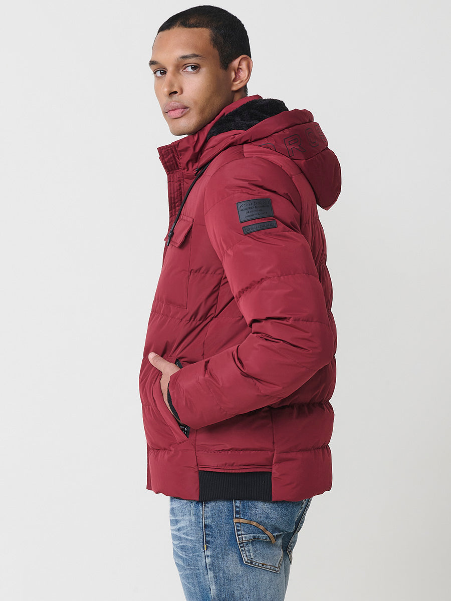 Chaqueta Acolchada Hombre con Capucha – Koroshi 2521JA56