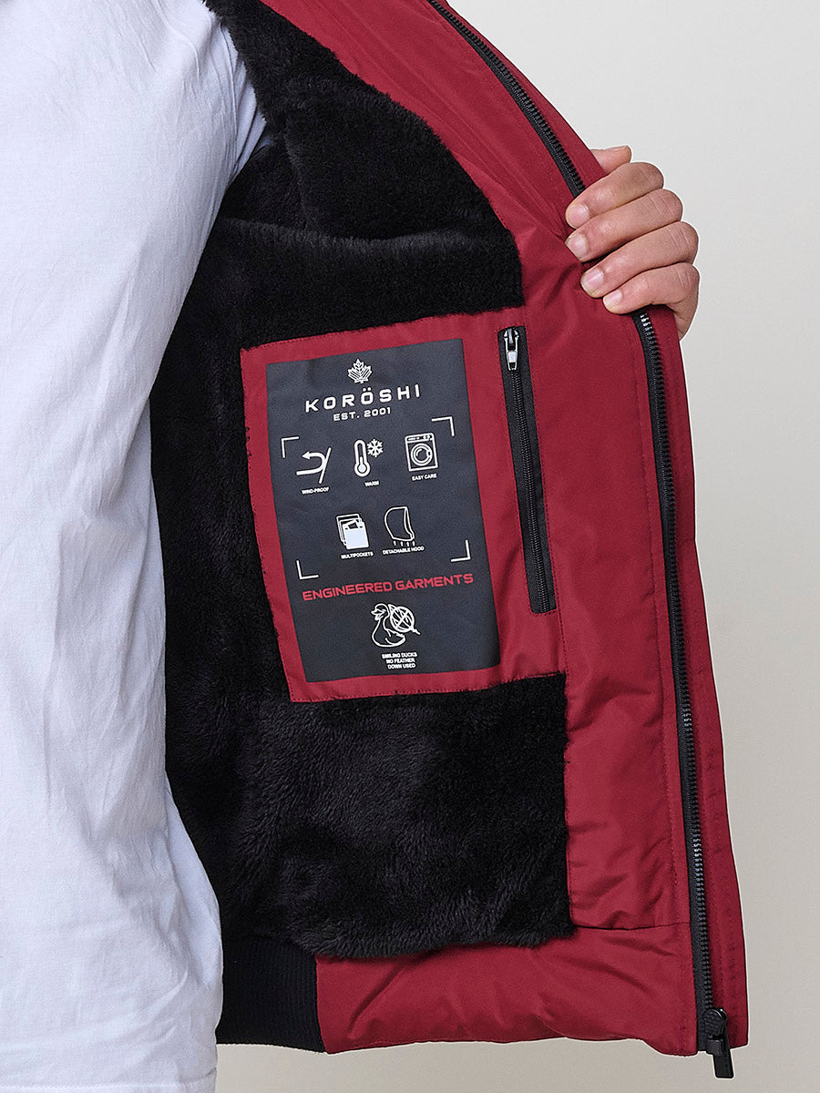 Chaqueta Acolchada Hombre con Capucha – Koroshi 2521JA56