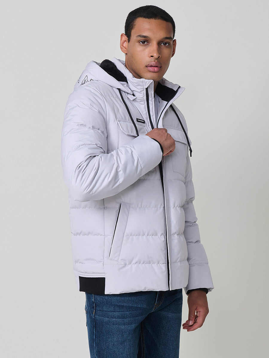 Chaqueta Acolchada Hombre con Capucha – Koroshi 2521JA56