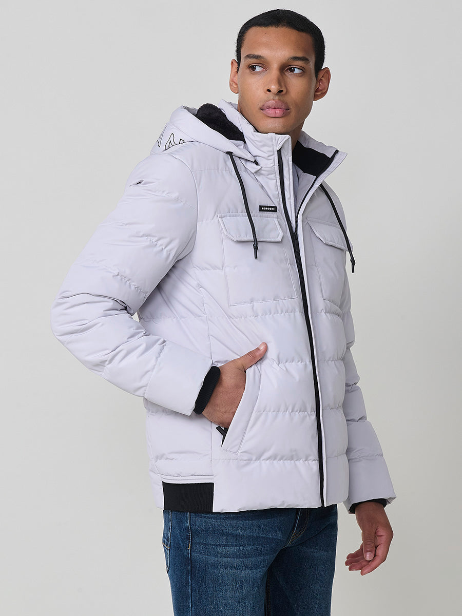 Chaqueta Acolchada Hombre con Capucha – Koroshi 2521JA56