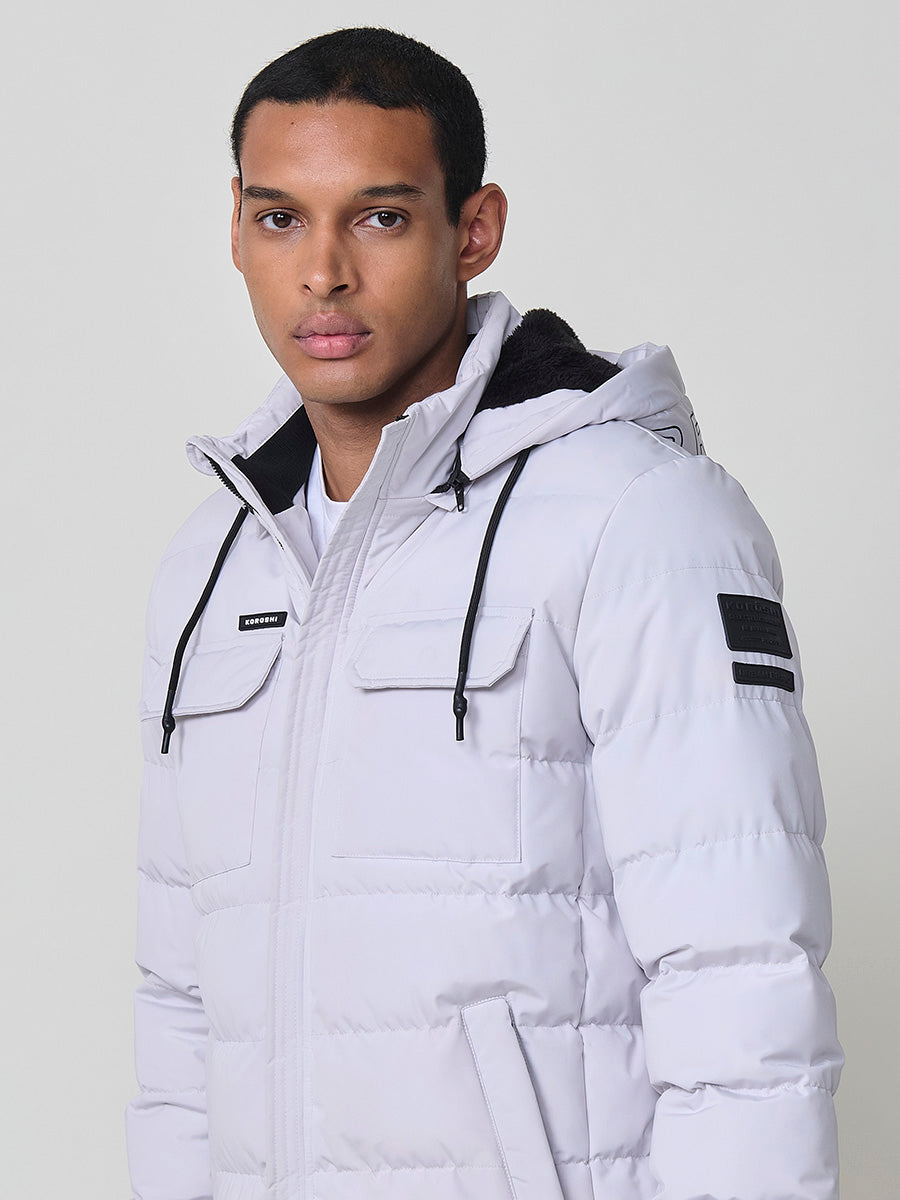 Chaqueta Acolchada Hombre con Capucha – Koroshi 2521JA56