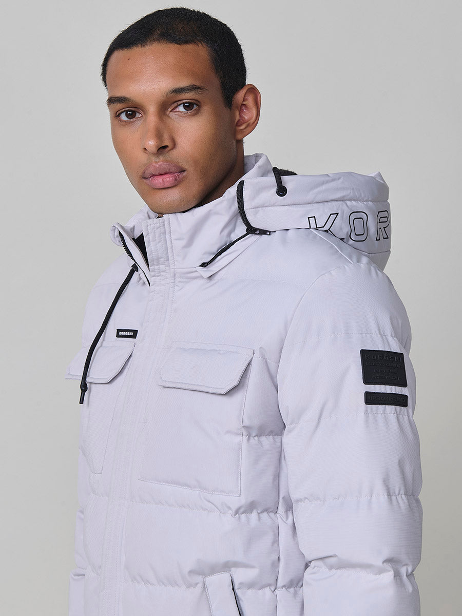Chaqueta Acolchada Hombre con Capucha – Koroshi 2521JA56