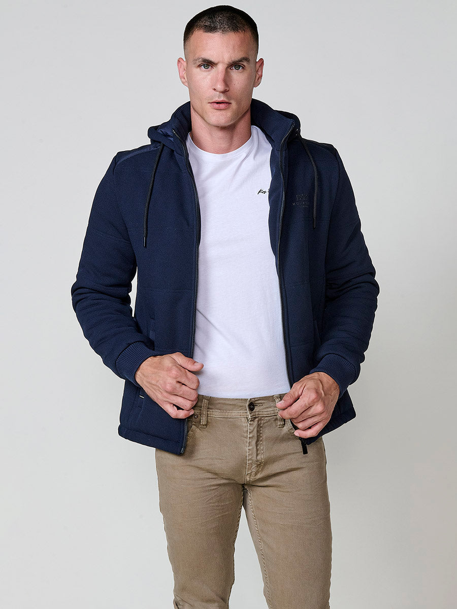 Cazadora Acolchada Hombre con Capucha y Cuello Alto – Koroshi 2521JA79