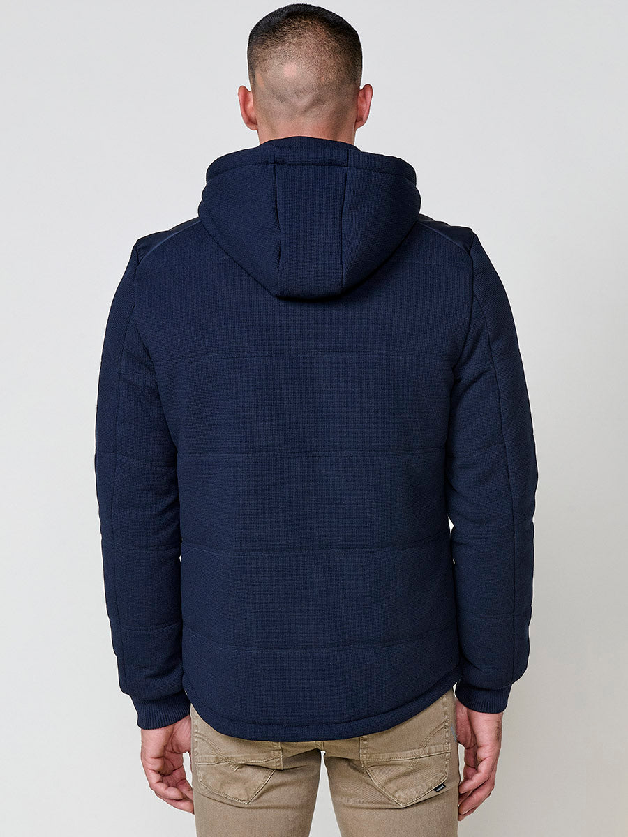 Cazadora Acolchada Hombre con Capucha y Cuello Alto – Koroshi 2521JA79