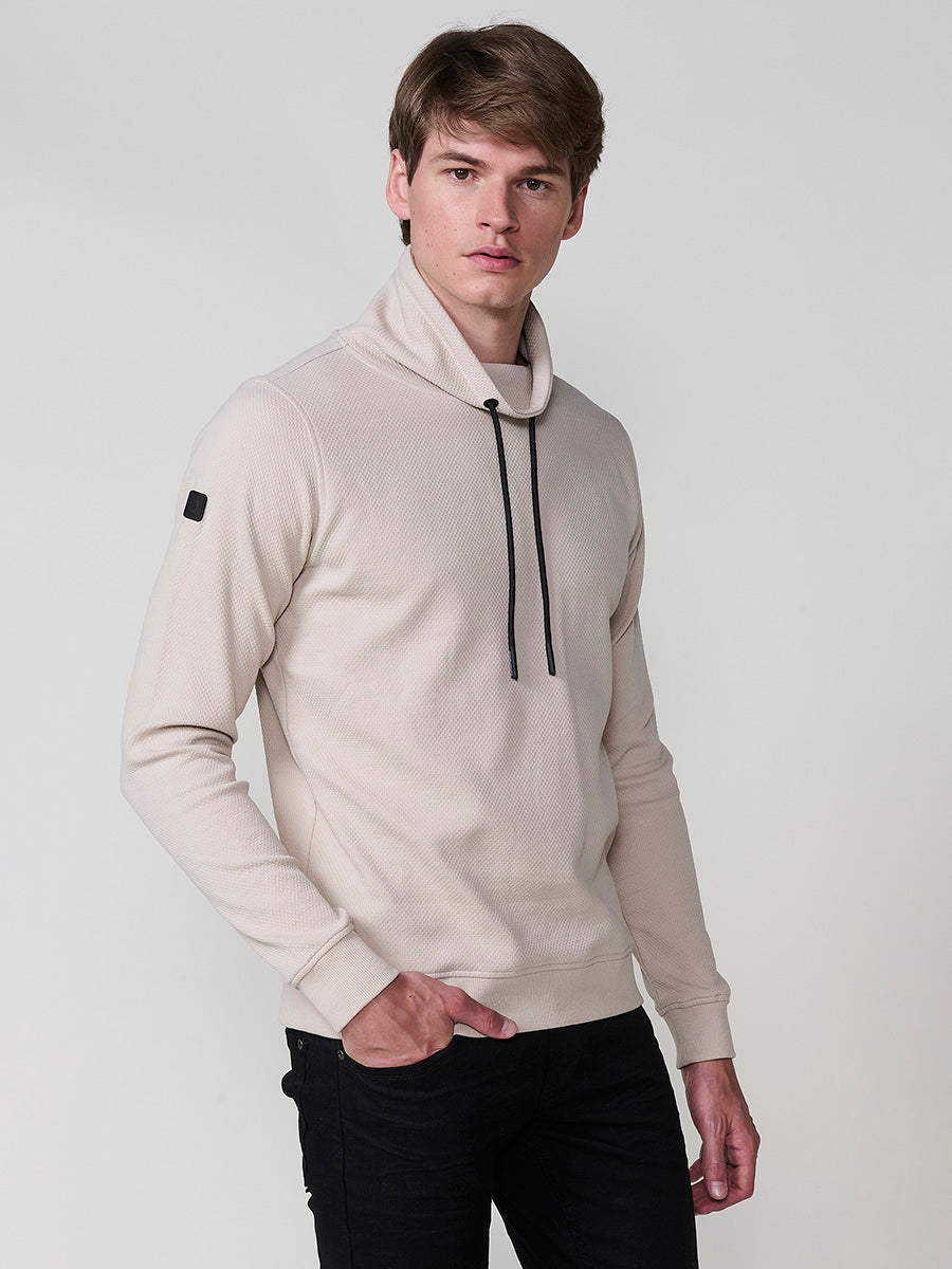 Sudadera Hombre Cuello Alto con Cordón Ajustable – Koroshi 2521SU32