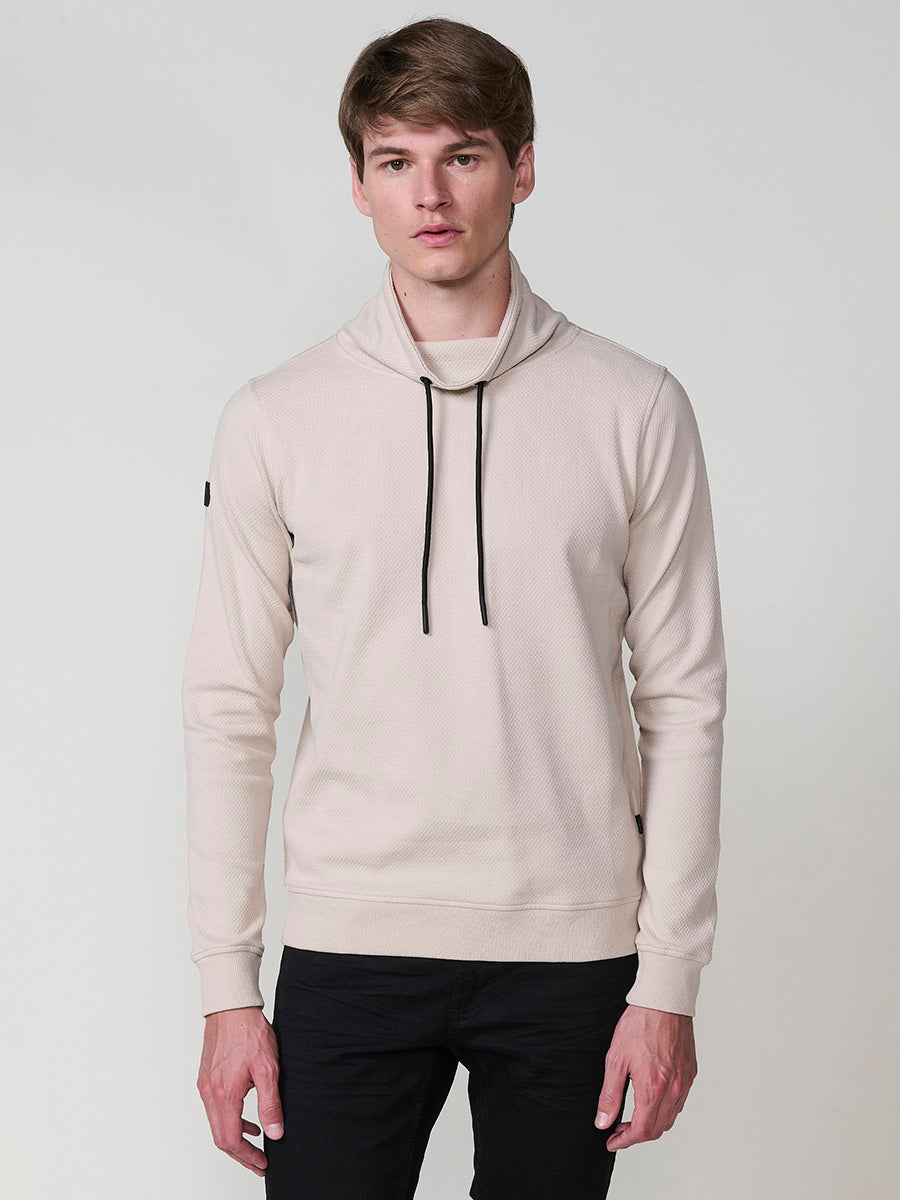 Sudadera Hombre Cuello Alto con Cordón Ajustable – Koroshi 2521SU32