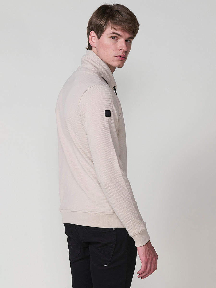 Sudadera Hombre Cuello Alto con Cordón Ajustable – Koroshi 2521SU32