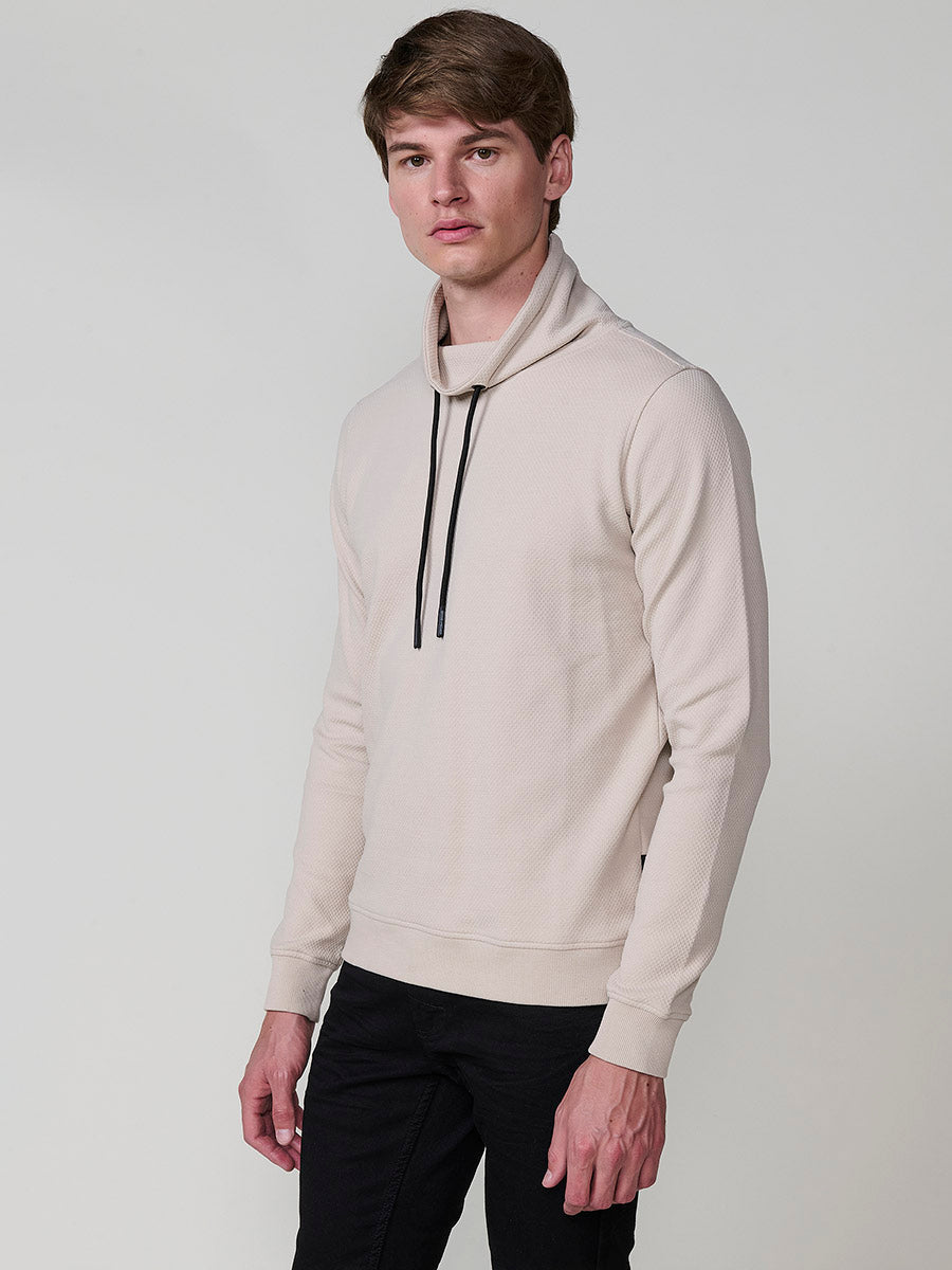 Sudadera Hombre Cuello Alto con Cordón Ajustable – Koroshi 2521SU32