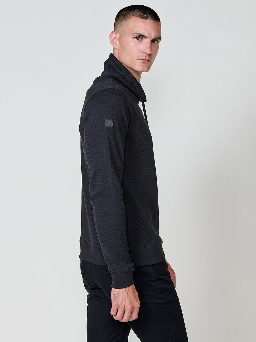 Sudadera Hombre Cuello Alto con Cordón Ajustable – Koroshi 2521SU32