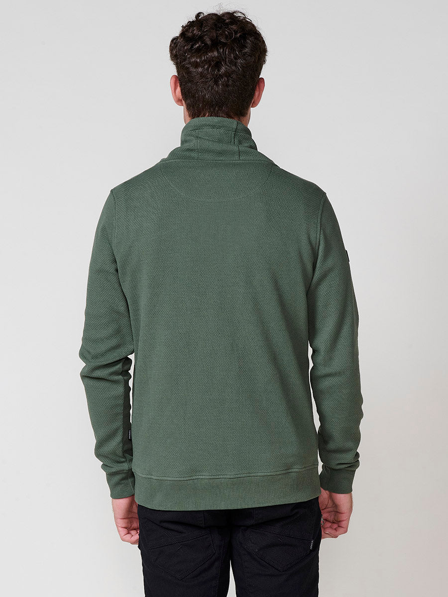 Sudadera Hombre Cuello Alto con Cordón Ajustable – Koroshi 2521SU32