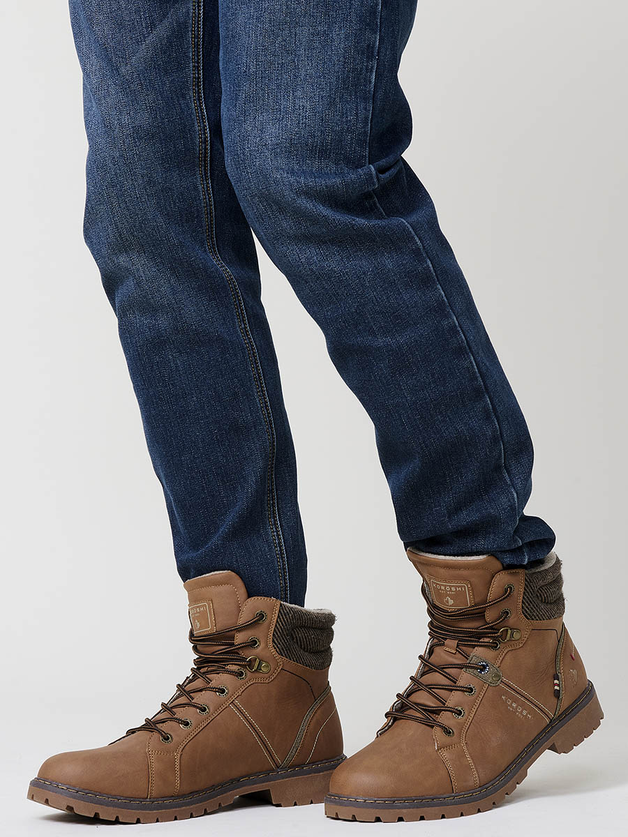 Bota de Montaña Hombre Caña Alta con Cordones Marrón – Koroshi 2521XC05