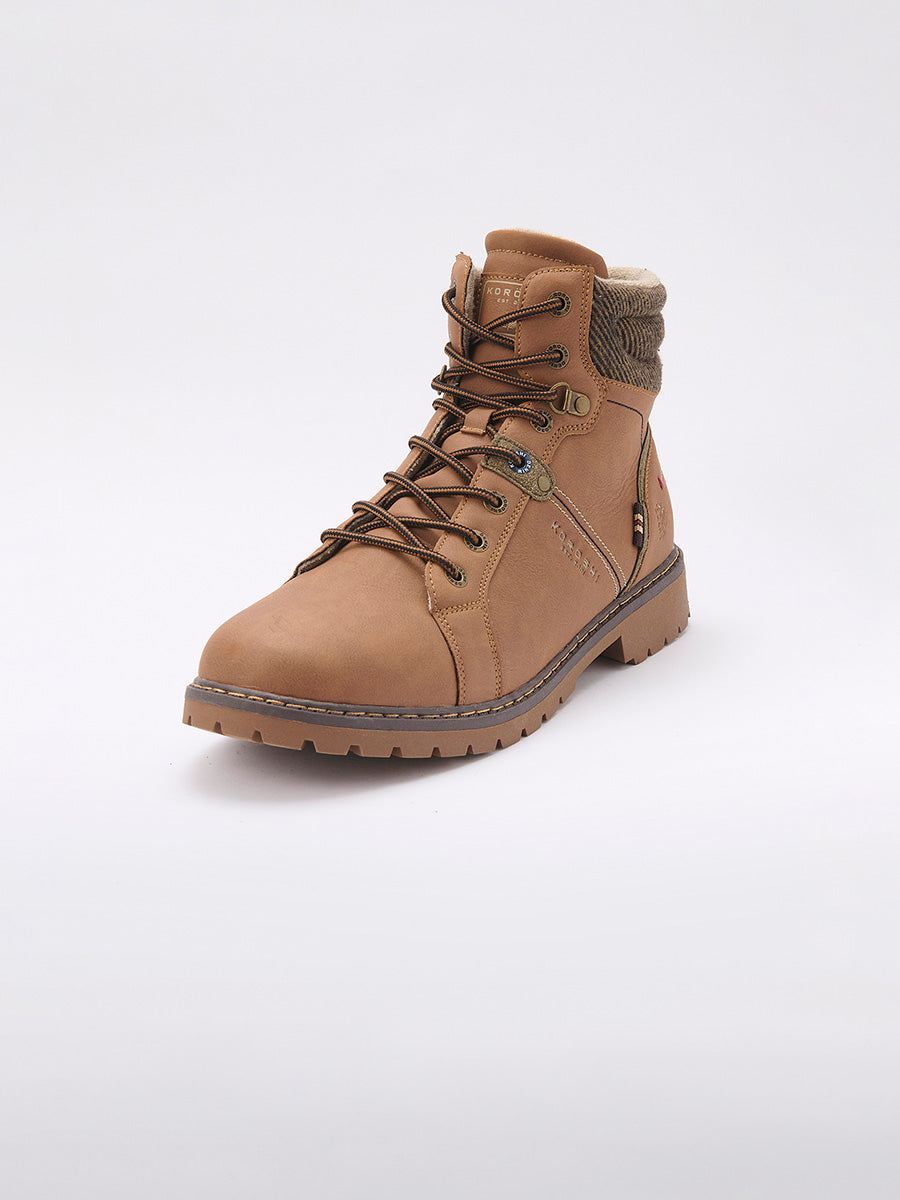 Bota de Montaña Hombre Caña Alta con Cordones Marrón – Koroshi 2521XC05