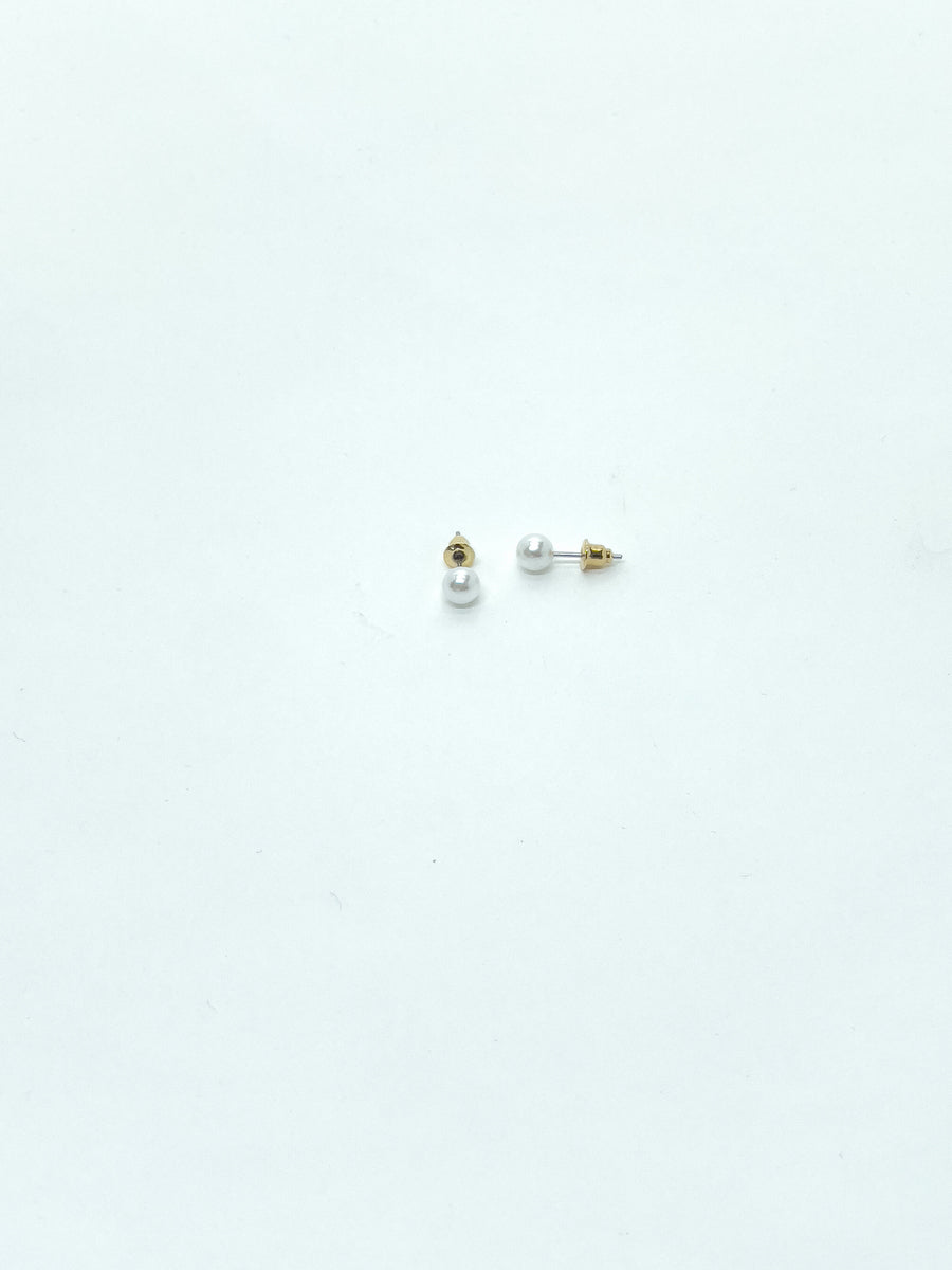 Set de 3 Pares de Pendientes Mujer con Perlas – Koroshi Dorado