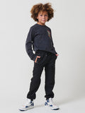 Pantalón Jogger Niño Felpa Algodón – Koroshi Negro