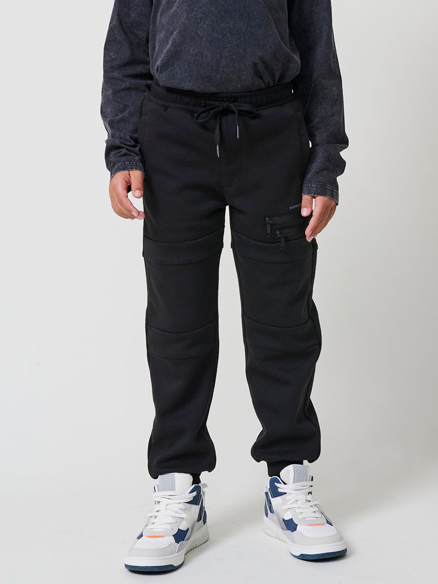 Pantalón Jogger Niño Felpa Algodón – Koroshi Negro