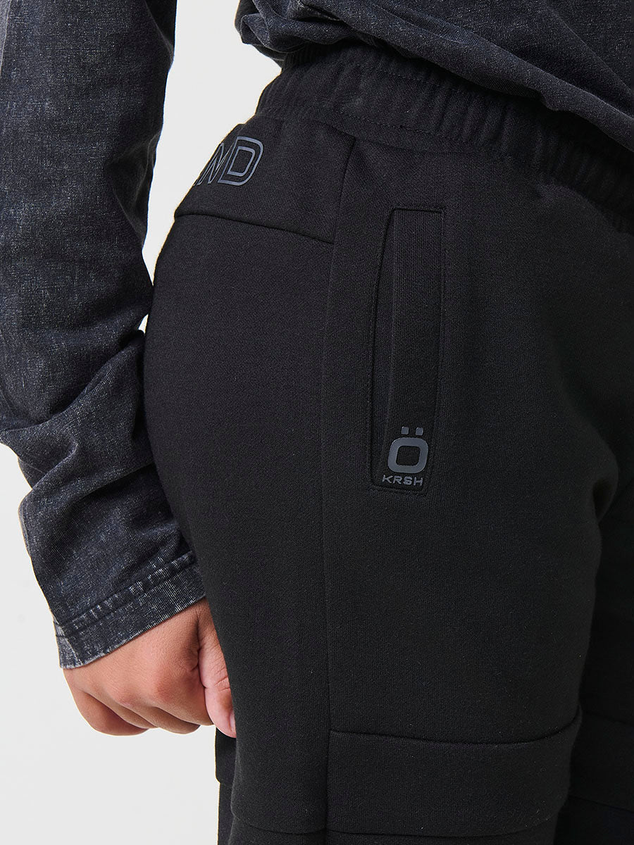 Pantalón Jogger Niño Felpa Algodón – Koroshi Negro