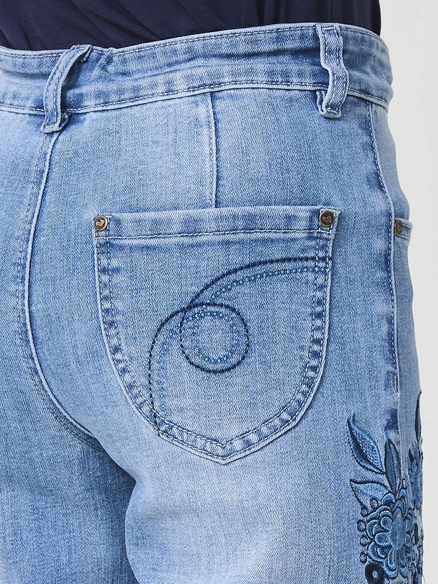 Pantalón Vaquero Niña Pierna Ancha – Koroshi Azul