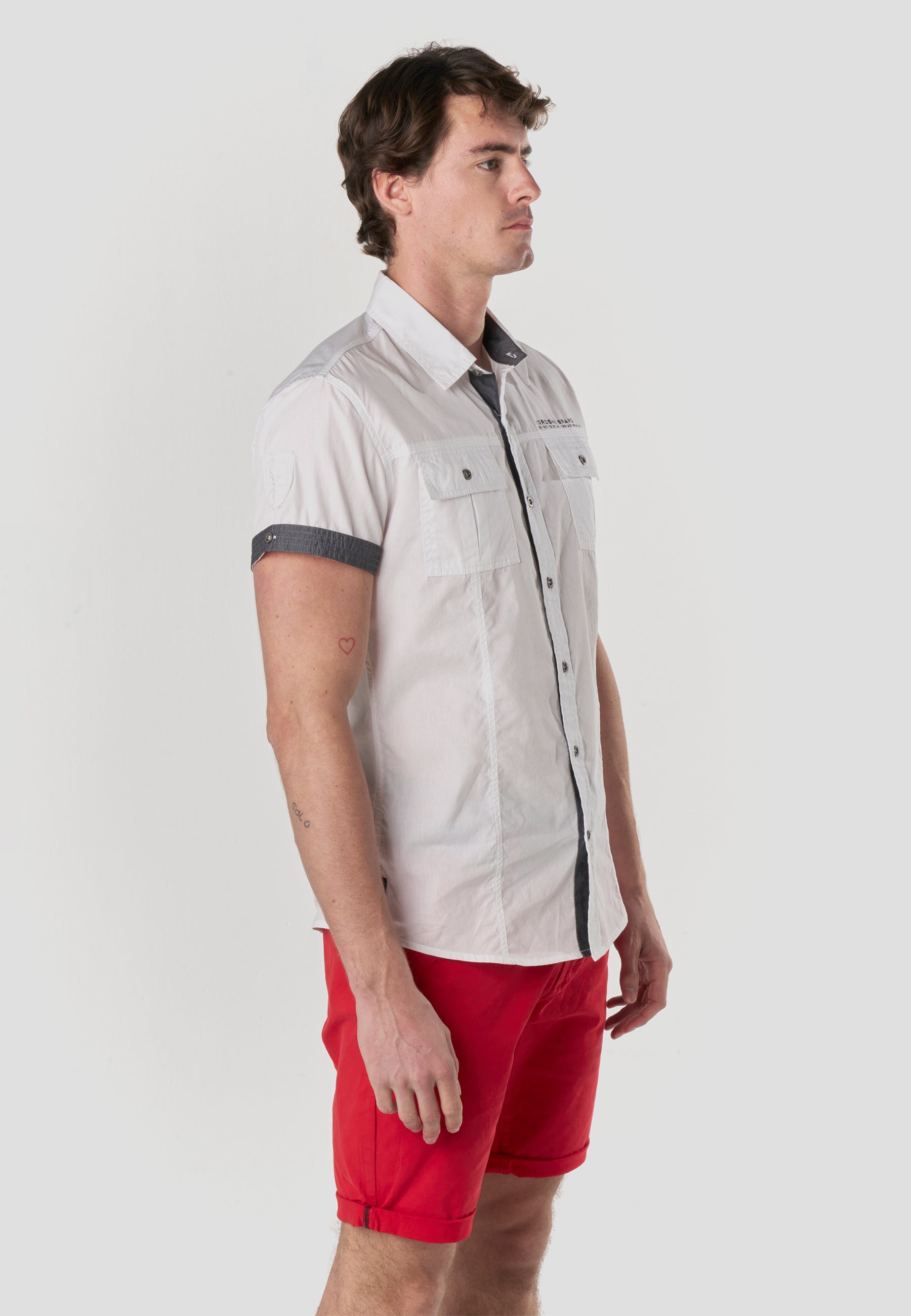Camisa Manga Corta Multipockets Popelín Náutico Hombre – Koroshi 2611CC04