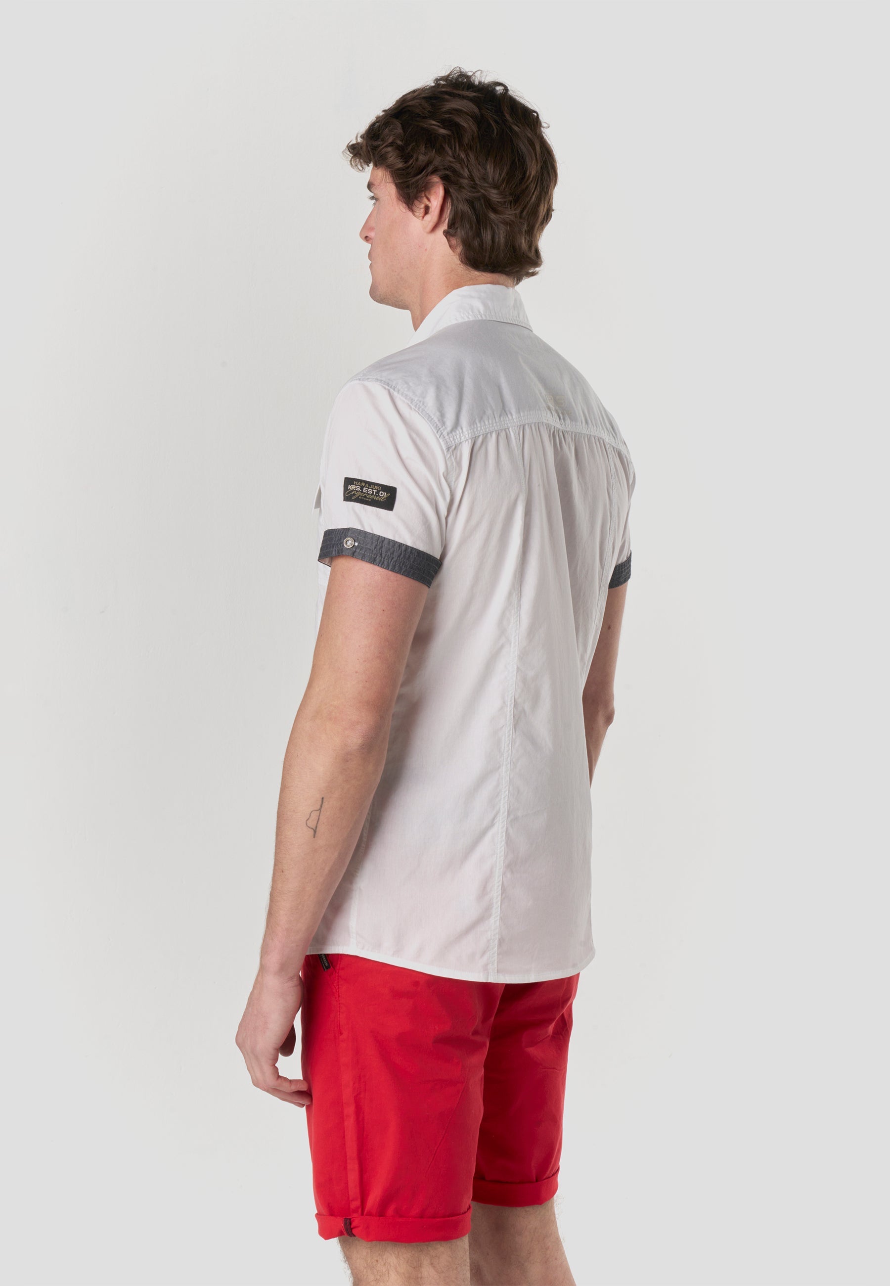 Camisa Manga Corta Multipockets Popelín Náutico Hombre – Koroshi 2611CC04