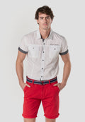 Camisa Manga Corta Multipockets Popelín Náutico Hombre – Koroshi 2611CC04