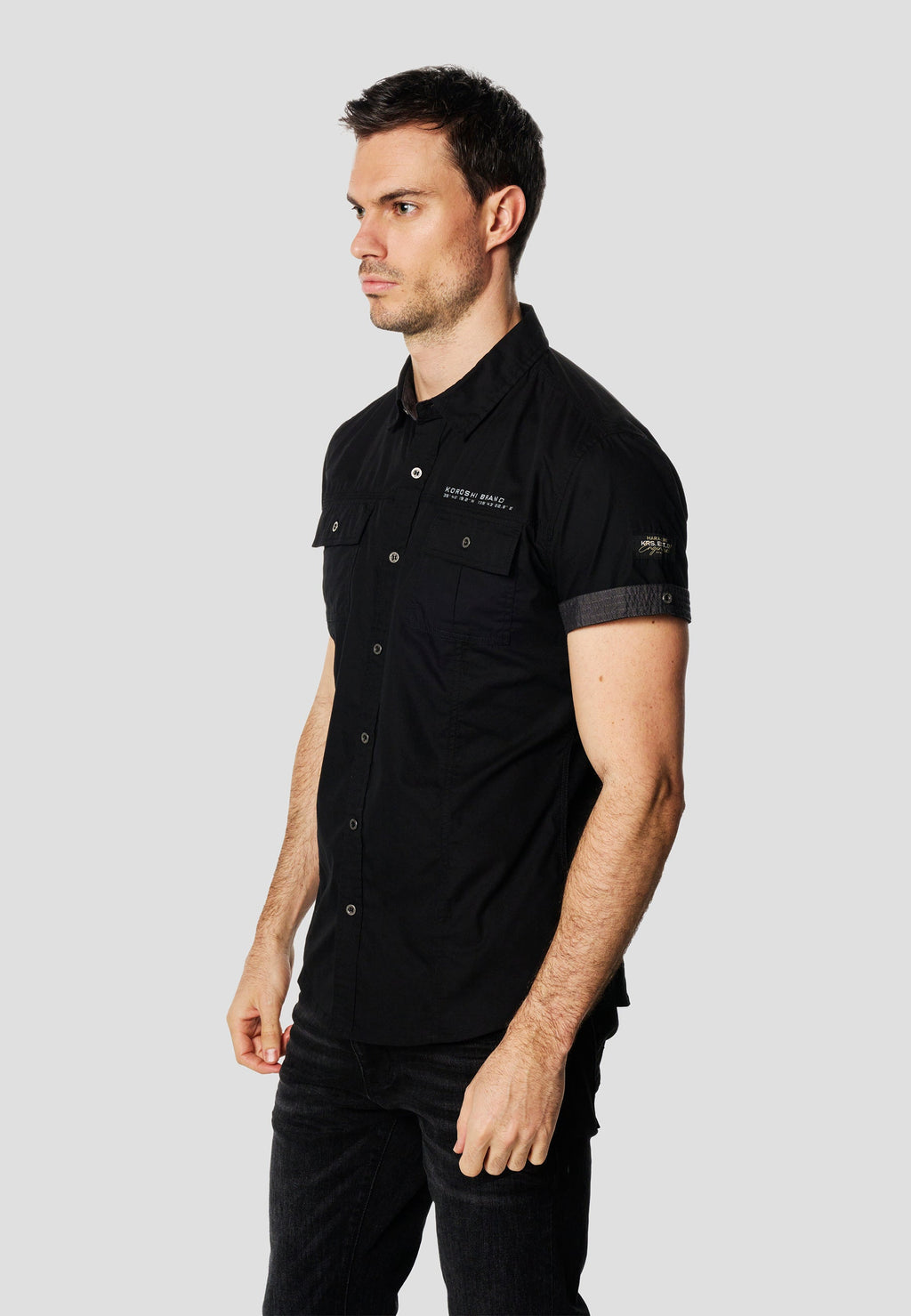 Camisa Manga Corta Multipockets Popelín Náutico Hombre – Koroshi 2611CC04
