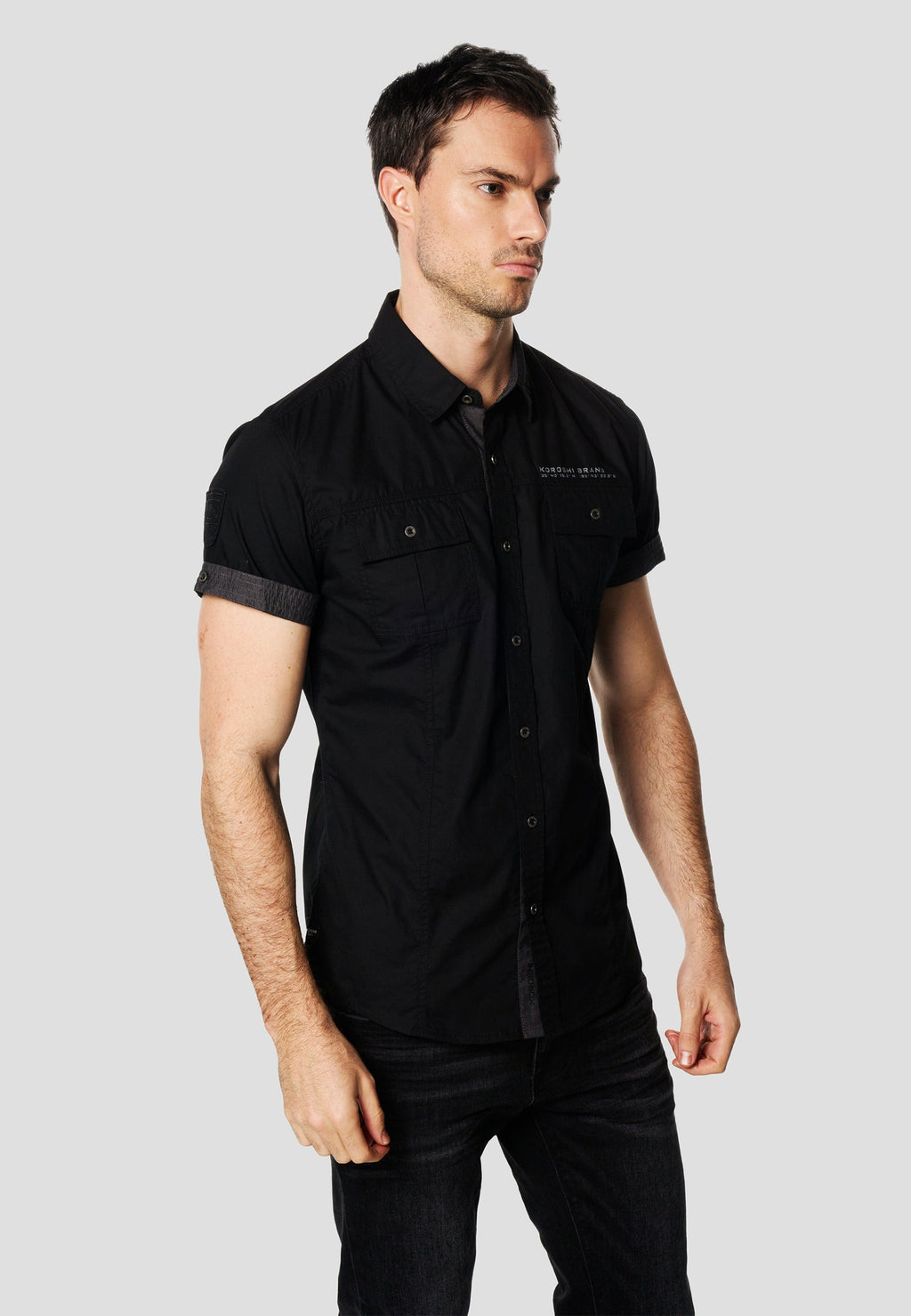 Camisa Manga Corta Multipockets Popelín Náutico Hombre – Koroshi 2611CC04
