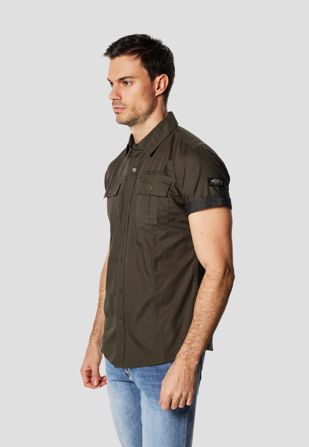 Camisa Manga Corta Multipockets Popelín Náutico Hombre – Koroshi 2611CC04
