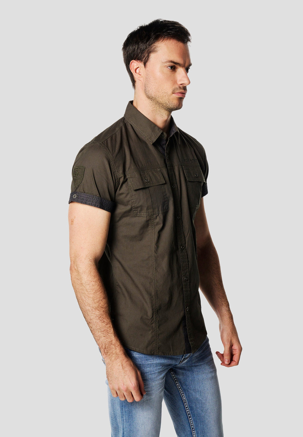 Camisa Manga Corta Multipockets Popelín Náutico Hombre – Koroshi 2611CC04