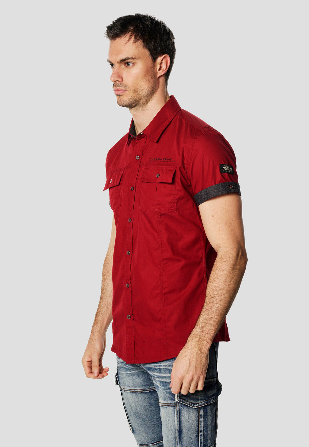 Camisa Manga Corta Multipockets Popelín Náutico Hombre – Koroshi 2611CC04