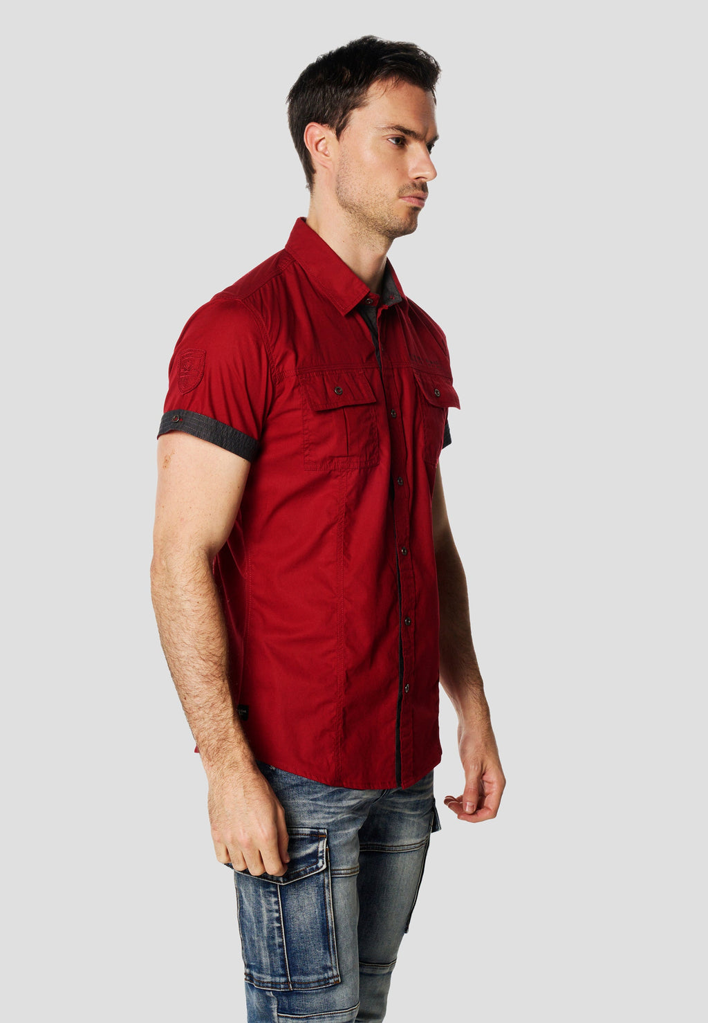 Camisa Manga Corta Multipockets Popelín Náutico Hombre – Koroshi 2611CC04